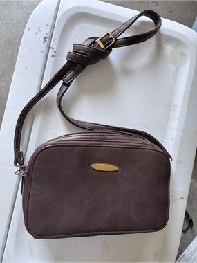 Small faux leather cross body bag